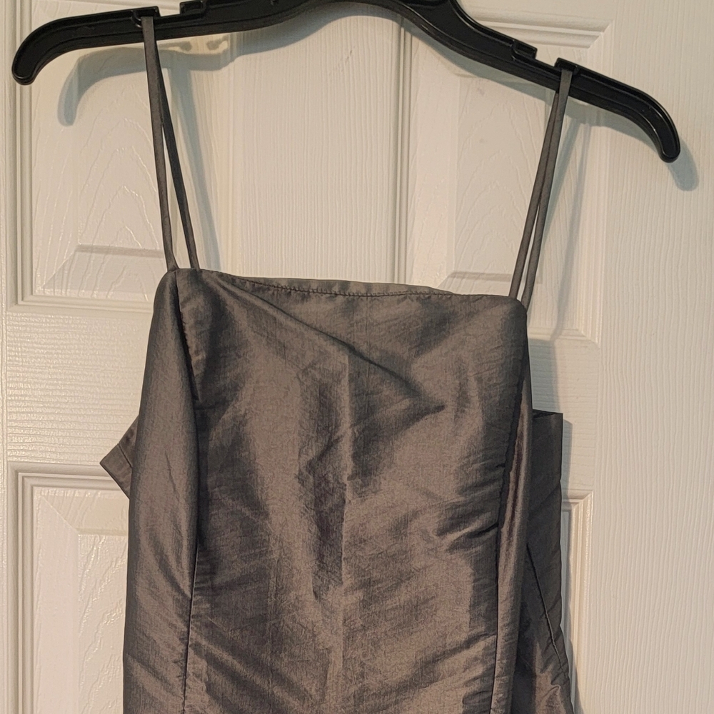 Express Stylish Gray Spaghetti Strap Dress